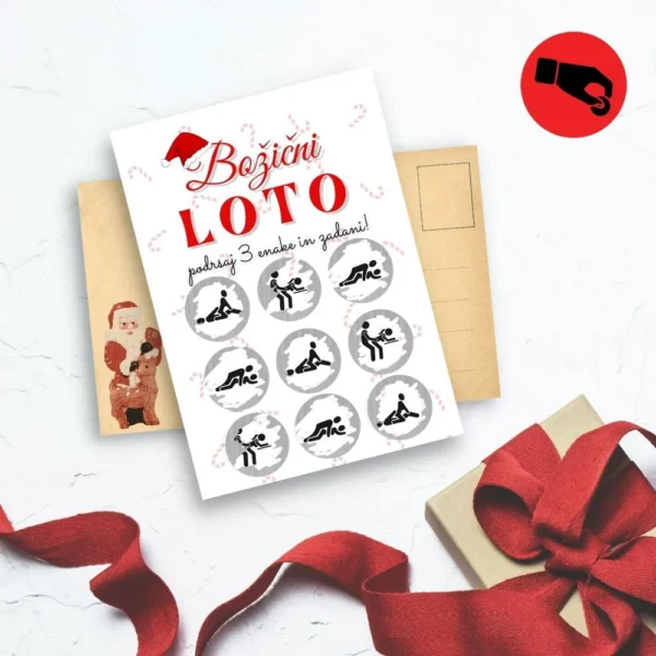 Božični LOTO – podrgni me čestitka